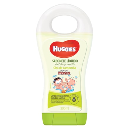 Sabonete Líquido Turma Da Mônica Huggies Camomila 200ml