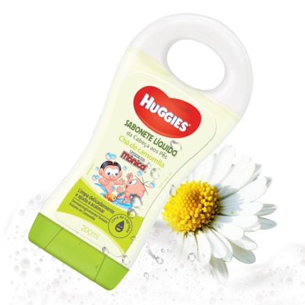 Sabonete Líquido Turma Da Mônica Huggies Camomila 200ml