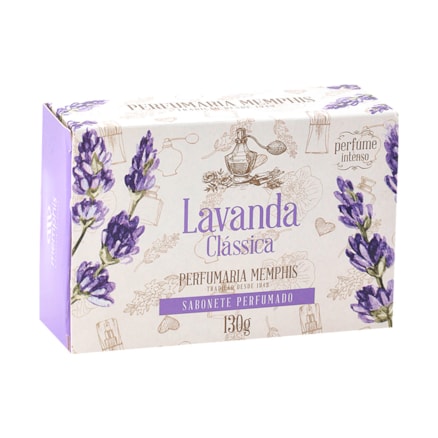 Sabonete Memphis Lavanda Perfume Intenso Hidrat 12 Und 130g