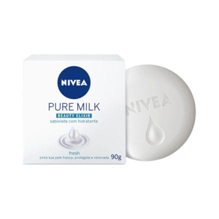 Sabonete Nivea Pure Milk Hidratante Fresh 90g