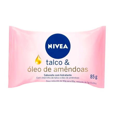 Sabonete Nivea Talco E Óleo De Amêndoas 85g