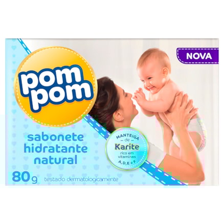 Sabonete Pom Pom Baby Hidratante Natural 80g