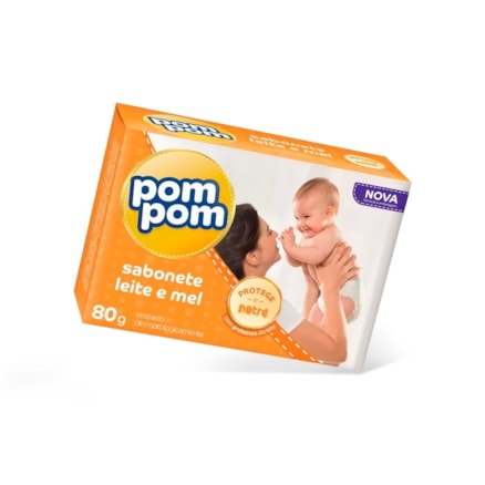 Sabonete Pom Pom Baby Leite E Mel 80g