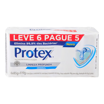 Sabonete Protex Limpeza Profunda 85g Leve 6 Pague 5