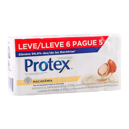 Sabonete Protex Macadâmia 85g Leve 6 Pague 5