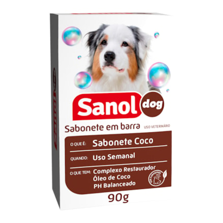 Sabonete Sanol Dog Coco Complexo Restaurador 90g