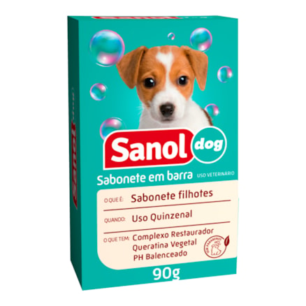 Sabonete Sanol Dog Filhotes Complexo Restaurador 90g