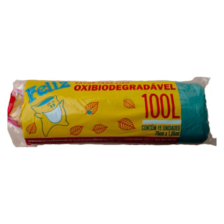 Saco De Lixo Feliz Rolo 1 Und De 100 Litros