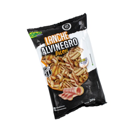 Salgadinho de Trigo Lanche Ceará Alvinegro Sabor Bacon Sem Glúten Osho Snack 35g