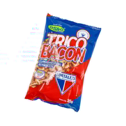 Salgadinho de Trigo Lanche Fortaleza Tricolor Sabor Bacon Osho Zero Glúten 35g