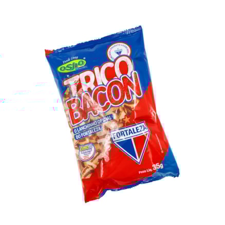 Salgadinho de Trigo Lanche Fortaleza Tricolor Sabor Bacon Osho Zero Glúten 35g
