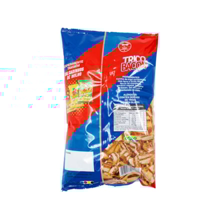 Salgadinho de Trigo Lanche Fortaleza Tricolor Sabor Bacon Osho Zero Glúten 35g
