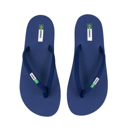 Sandália Chinelo Tradicional Opanka Azul Marinho Masculino