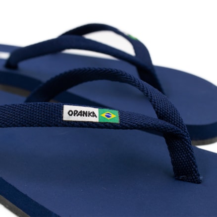 Sandália Chinelo Tradicional Opanka Azul Marinho Masculino