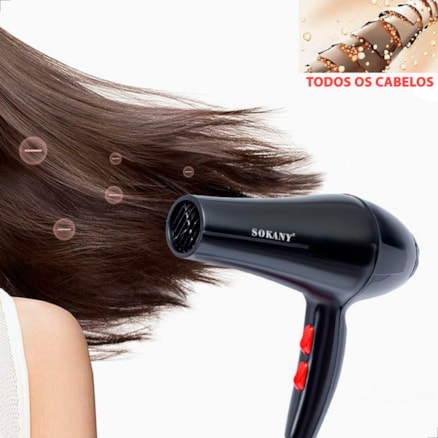 Secador De Cabelos Profissional 1600w e 2200w Estilo 110 e 220 Eletrico Doméstico