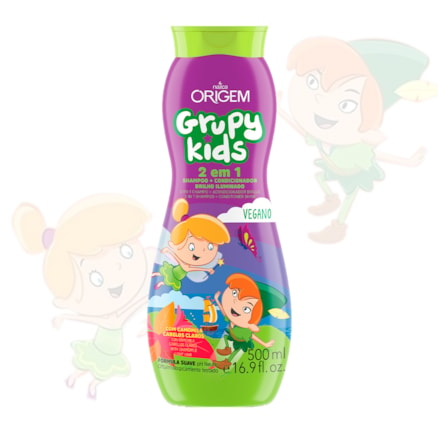 Shampoo 2 Em 1 Grupy Kids Brilho Iluminado Camomila 500ml