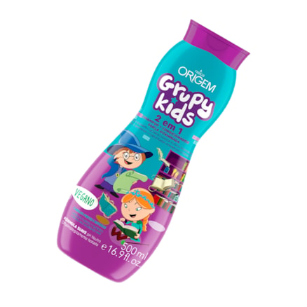 Shampoo 2 Em 1 Grupy Kids Força Vitaminada Nutrição 500ml