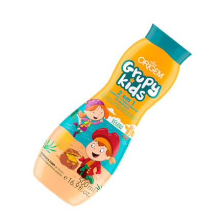 Shampoo 2 Em 1 Grupy Kids Xo Embaraço Limpa Perfuma 500ml