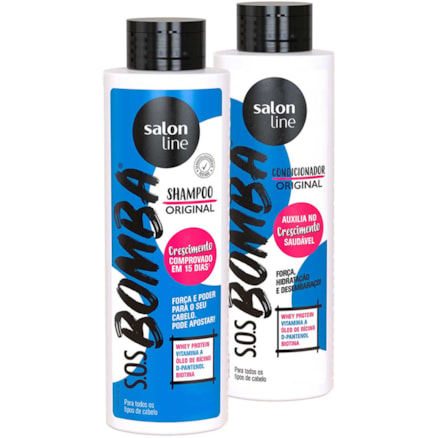 Shampoo 200ml + Condicionador Salonline Bomba Original 200ml