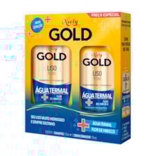 Shampoo 300ml+condicionador 200ml Niely Gold Liso Prolongado