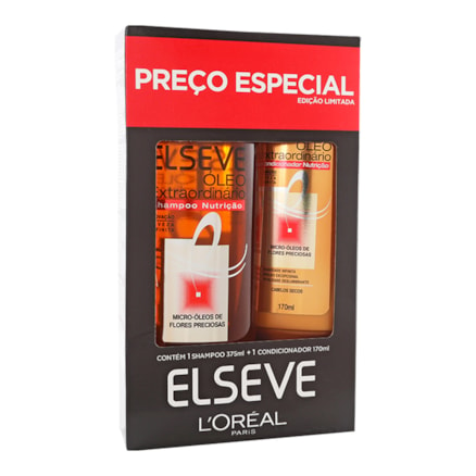 Shampoo 375ml+condicionador 170ml Elseve Óleo Extraordinário