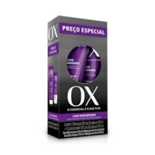 Shampoo 375ml + Condicionador 170ml Ox Liso Duradouro