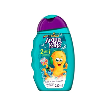 Shampoo Acqua Kids 2 Em 1 Tutti Frutti Fórmula Suave 250ml