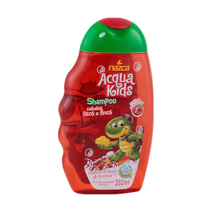 Shampoo Acqua Kids Morango Cabelos Finos Lisos 250ml