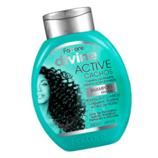 Shampoo Active Cachos Divine Fattore Cabelos Cacheados e Crespos Hidratação e Controle 300ml