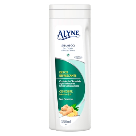 Shampoo Alyne Detox Refrescante Gengibre Menta E Juá 300ml