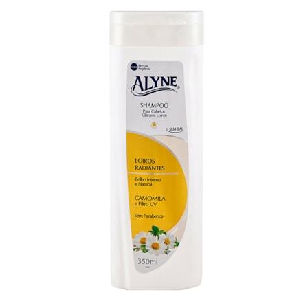 Shampoo Alyne Louros Radiantes Camomila E Filtro Uv 350ml