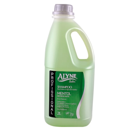 Shampoo Alyne Profissional Menthol Refrescante 2l