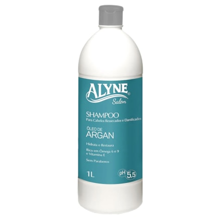 Shampoo Alyne Profissional Óleo Argan Hidrata 1l