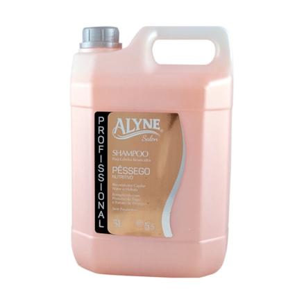 Shampoo Alyne Profissional Pêssego Hidratante Nutritivo 5l