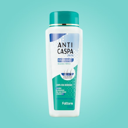 Shampoo Anticaspa Fattore Sem Sal com Melaleuca e Própolis 300ml