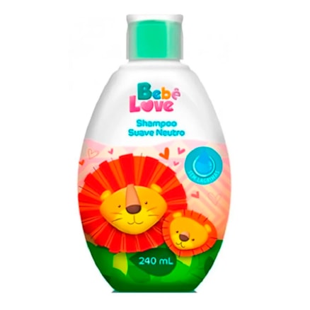 Shampoo Bebê Love Suave Neutro Infantil Cabelos Macios 240ml