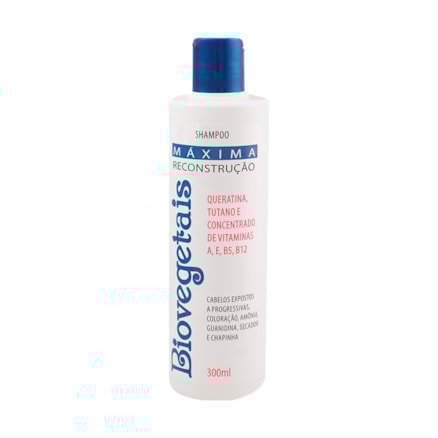 Shampoo Biovegetais Máxima Reconstrução Vitamina B12 300ml