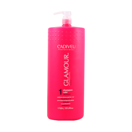 Shampoo Cadiveu Glamour Rubi Cisteina Nutrição 3l