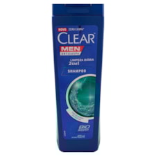 Shampoo Clear Anticaspa 2 Em 1 Limpeza Diária 400ml