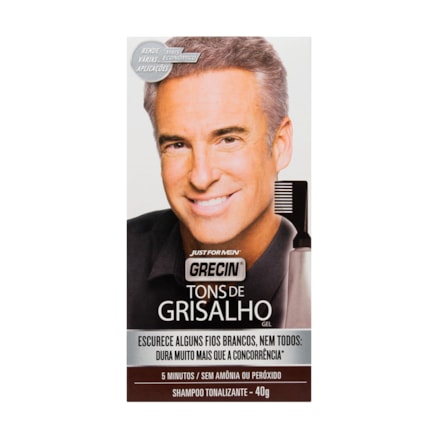 Shampoo Color Grecin Tons Grisalho Colore 5 Minutos 40g