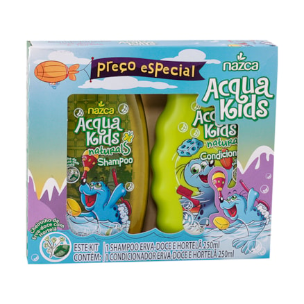 Shampoo + Condicionador Acqua Kids Erva Doce Ph Neutro 250ml