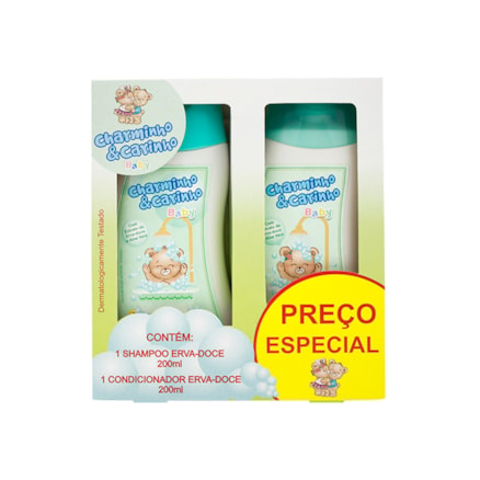 Shampoo + Condicionador Charminho E Carinho Erva Doce 200ml