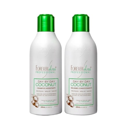 Shampoo + Condicionador Forever Liss Óleo Coco Coconut 300ml