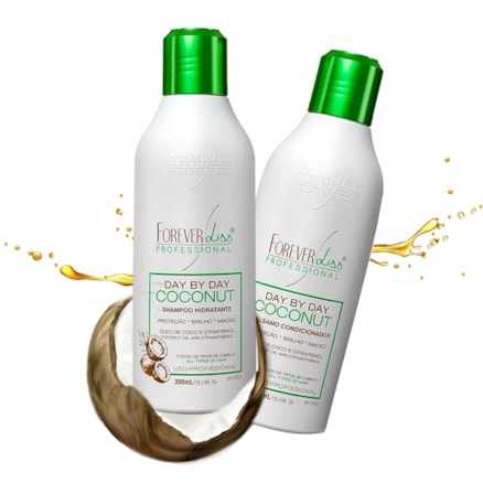 Shampoo + Condicionador Forever Liss Óleo Coco Coconut 300ml