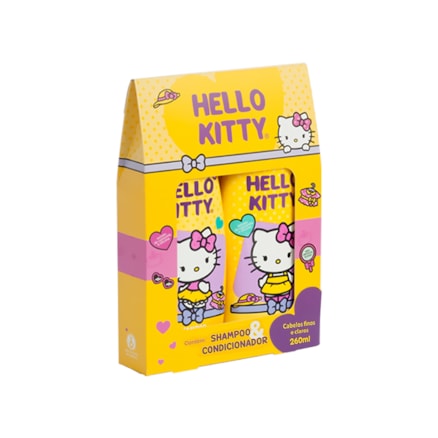 Shampoo + Condicionador Hello Kitty Cabelos Finos 260ml