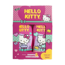 Shampoo + Condicionador Hello Kitty Cabelos Lisos 260ml