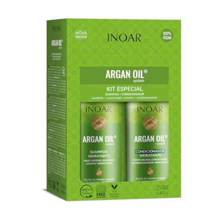 Shampoo + Condicionador Inoar Argan Hidratante 250ml