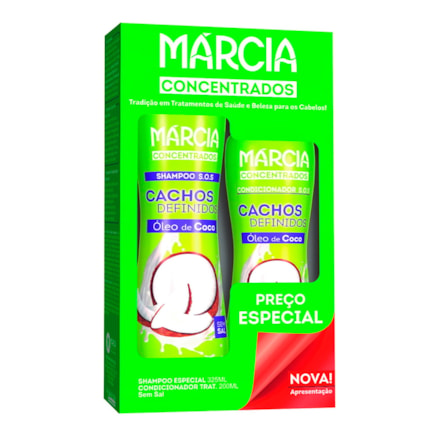 Shampoo + Condicionador Márcia Concentrados Cachos 200ml