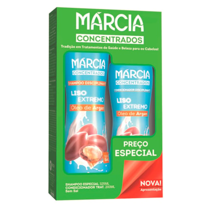 Shampoo+condicionador Márcia Concentrados Liso Extremo 200ml