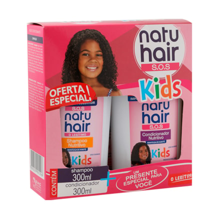 Shampoo + Condicionador Natuhair Kids Crespos 300ml